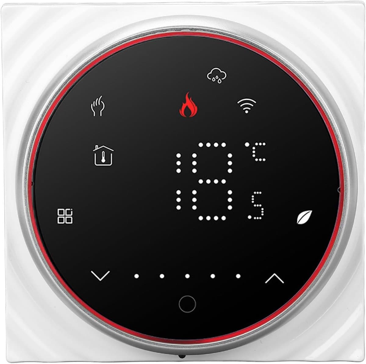 Slimme Thermostaat - Wifi Thermostaat - Thuisverwarming Koeling - Programmeerbaar Schema - 86 mm - Zwart — afbeelding 1