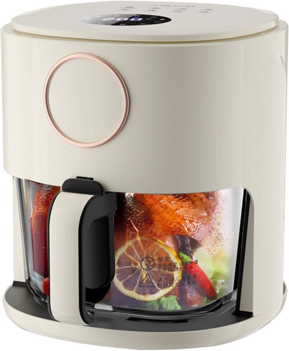 Olievrije Airfryer - Heteluchtfriteuse - Gezond Frituren - Groot Kijkvenster - 5 Liter Capaciteit - Groen — afbeelding 1