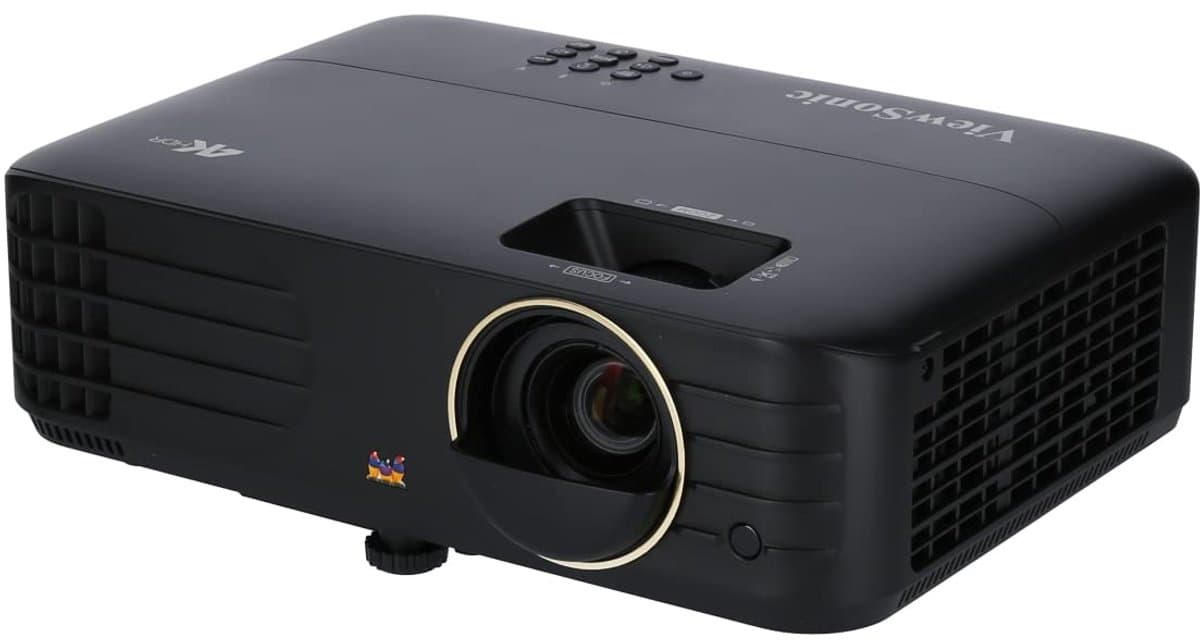 SnelShoppen - ViewSonic PX728-4K UHD DLP-projector voor home cinema, 4K resolutie, 2000 ANSI lumen, HDR, 2x HDMI, USB-C, 10 watt luidsprekers, auto ke — afbeelding 1