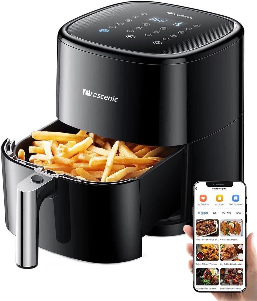 Proscenic T22 airfryer, 5L inhoud, met app, Alexa en touchscreen, 11 voorgeprogrammeerde programma's, laag geluidsniveau — afbeelding 1