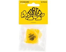 Dunlop Tortex Standard .73 Plectrum 12-Pack geel - Plectra