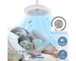 RFWR® Plafondventilator met Dimbare Verlichting en Afstandsbediening voor Binnenruimtes