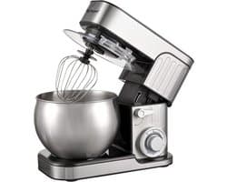 Krachtige Planetaire Keukenmachine 1300W met RVS Kom 6L - Kneedmachine, Mixer en Garde
