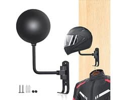 Helm Muurbevestiging voor Motor- en Fietshelmen - 180 Graden Rotatie met 2 Haken - Accessoires voor Jassen en Hoeden