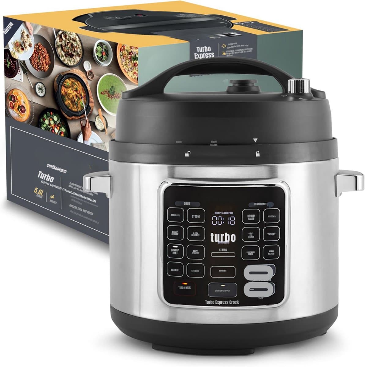 MMP® Multicooker - Multicookers - Zilver - 35cm x 31cm x 34cm — afbeelding 1