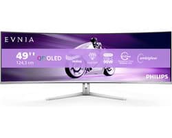 Philips Evnia 49M2C8900L - 49 inch Ultrawide Curved Dual QHD QD-OLED Gaming Monitor - 144Hz - USB-C 90W