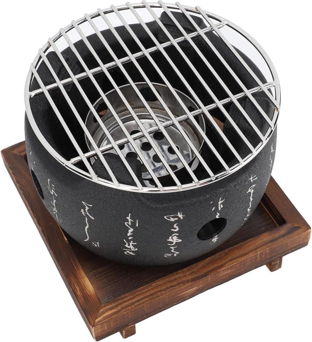BBQ Grill Japanse Stijl Draagbaar Rond Ontwerp Voedsel-houtskoolkachel Huishoudelijk Barbecuegereedschap - Small — afbeelding 1