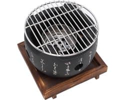 BBQ Grill Japanse Stijl Draagbaar Rond Ontwerp Voedsel-houtskoolkachel Huishoudelijk Barbecuegereedschap - Small