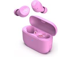 JLab Go Pop Draadloze Oordopjes - Bluetooth Oortjes Draadloos - 35 uur Batterijduur - Be Aware Audio - Met Microfoon - Geschikt voor Android en Apple - Roze