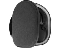 Hoofdtelefoon Hoes - Draagtas Beschermhoes - Reizen Opslag - Harde Schaal - 20.5 x 18.5 cm - Donkergrijs