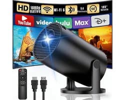 MMP®Draagbare beamer - Beamer - Projector - Mini Beamer - Wit - 22cm x 17cm x 9cm