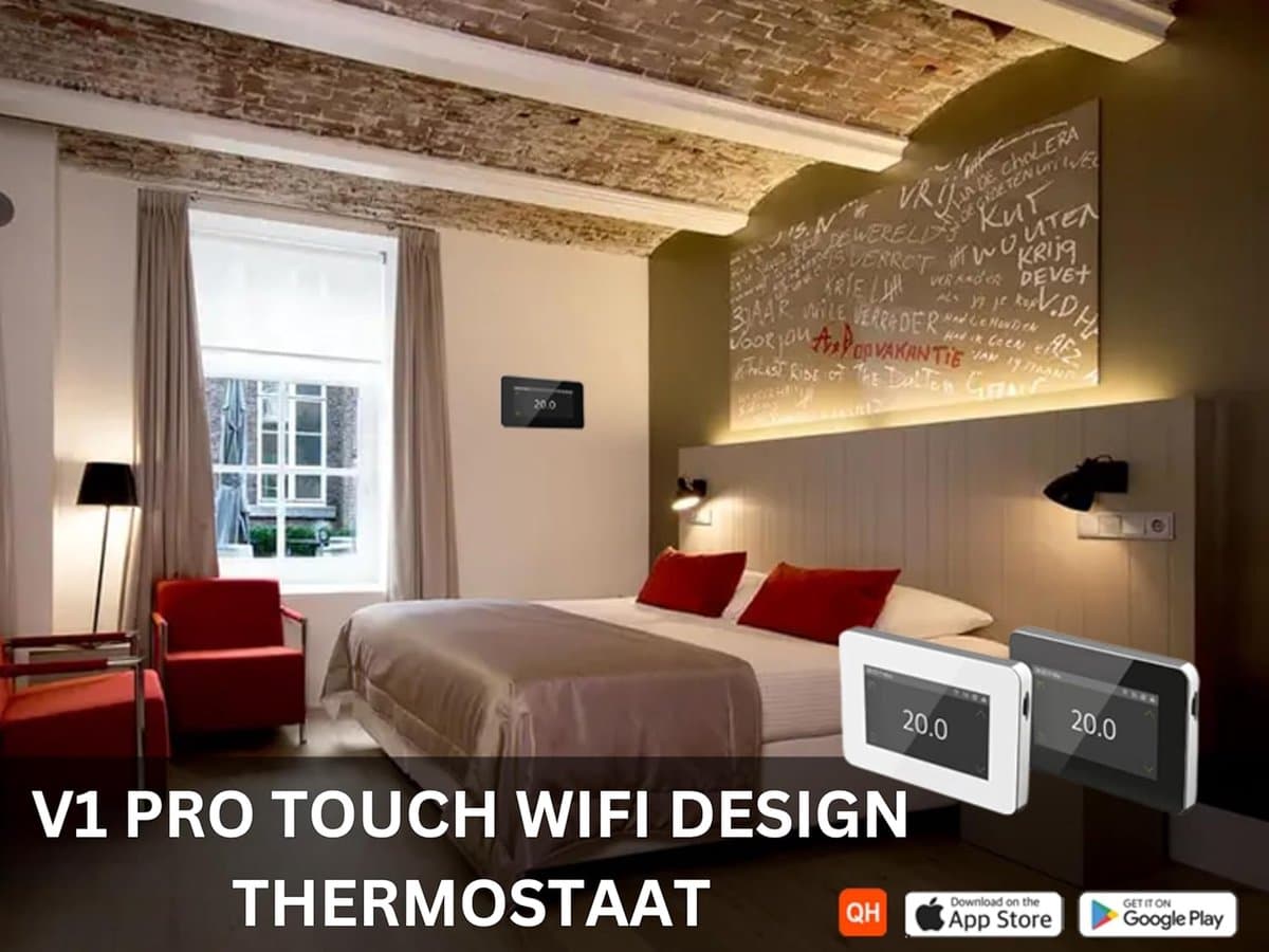 Slimme Wifi Thermostaat met Touchscreen voor Vloerverwarming — afbeelding 1
