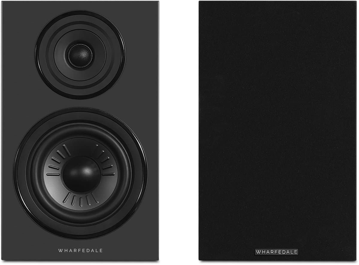 Wharfedale Diamond 12.2i Boekenplank Speakers – Stereo Hifi Set – 2-weg Luidsprekers – Compact Formaat – Passieve Speakers – Zwart — afbeelding 1