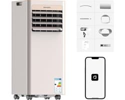 Draagbare Airconditioner - Mobiele Airco - Ruimte Koelen - 3-in-1 Functies - 700 mm Hoog - Goud