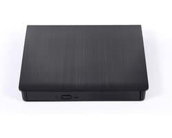 Externe DVD Brander - CD Writer - Films Kijken - Snelle USB 3.0 - Draagbaar Slim - Zwart