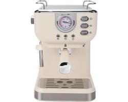 Espressomachine - Koffiezetapparaat Cappuccino - Thuis Koffie Maken - 20 Bar Druk - 1.5L Tank - Zilver