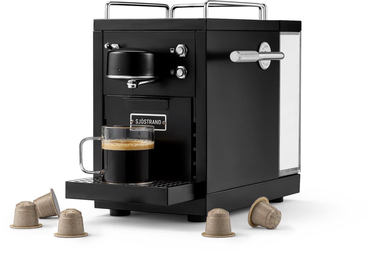 Sjöstrand The Original 2.0 - Espresso Capsule Machine - Zwart - Black — afbeelding 1