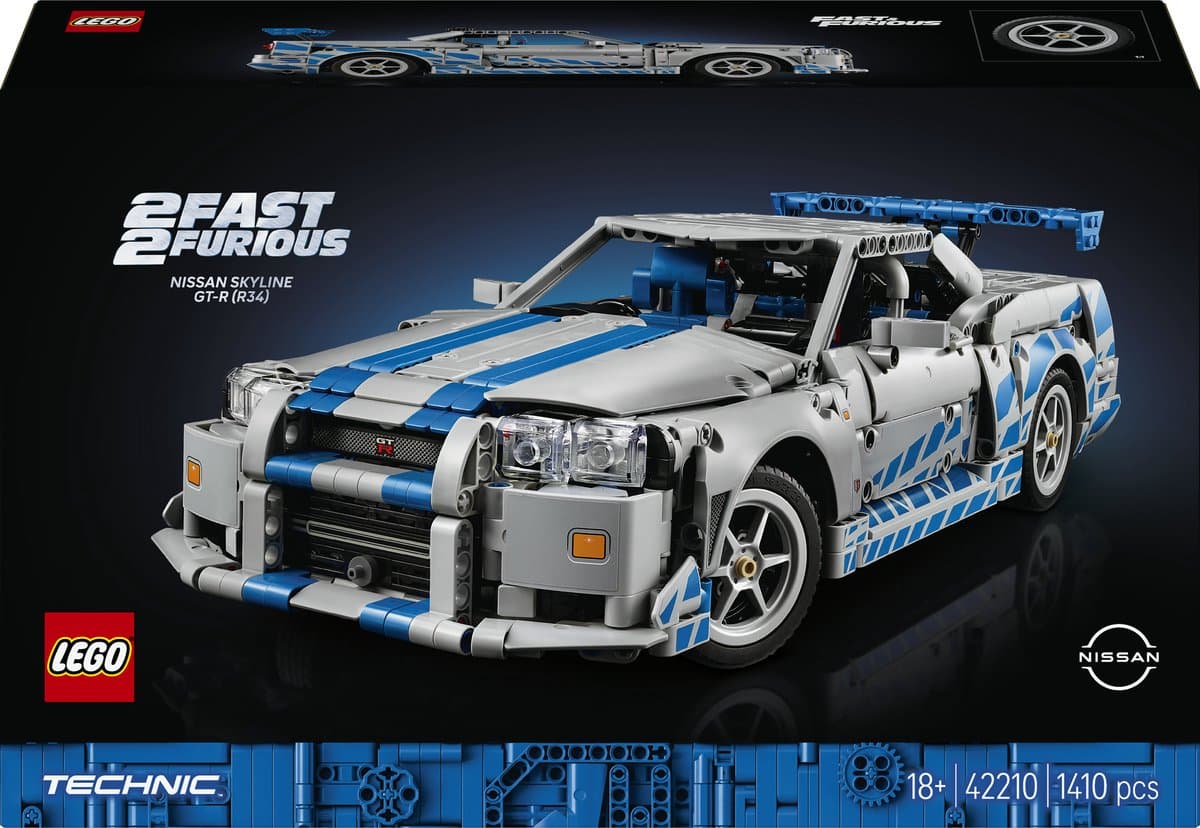 LEGO Technic 2 Fast 2 Furious Nissan Skyline GT-R (R34) auto 42210 — afbeelding 1