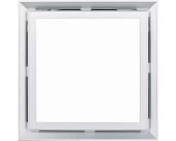 Geïntegreerde Plafondventilator - Ventilatie met licht - Luchtkwaliteit Verbeteren - Stille werking - 30x30 cm - Zilver