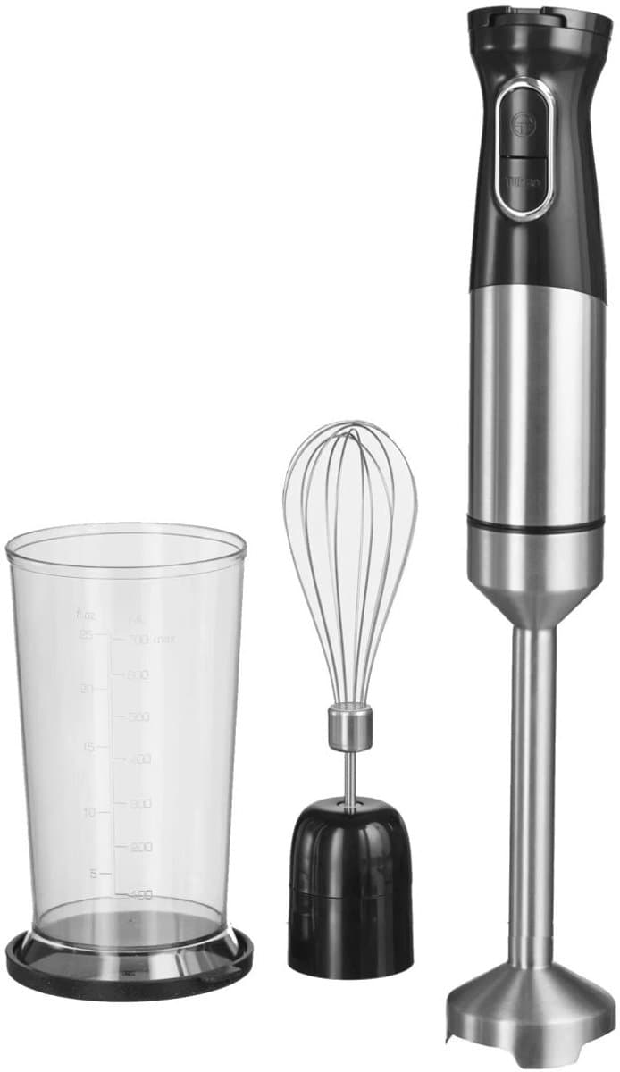 Power Staafmixerset 1500W roestvrij staal met mengbeker en garde — afbeelding 1