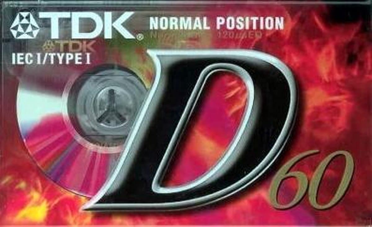 1x TDK Audio Tape D C-60 Audio Cassette 60min — afbeelding 1