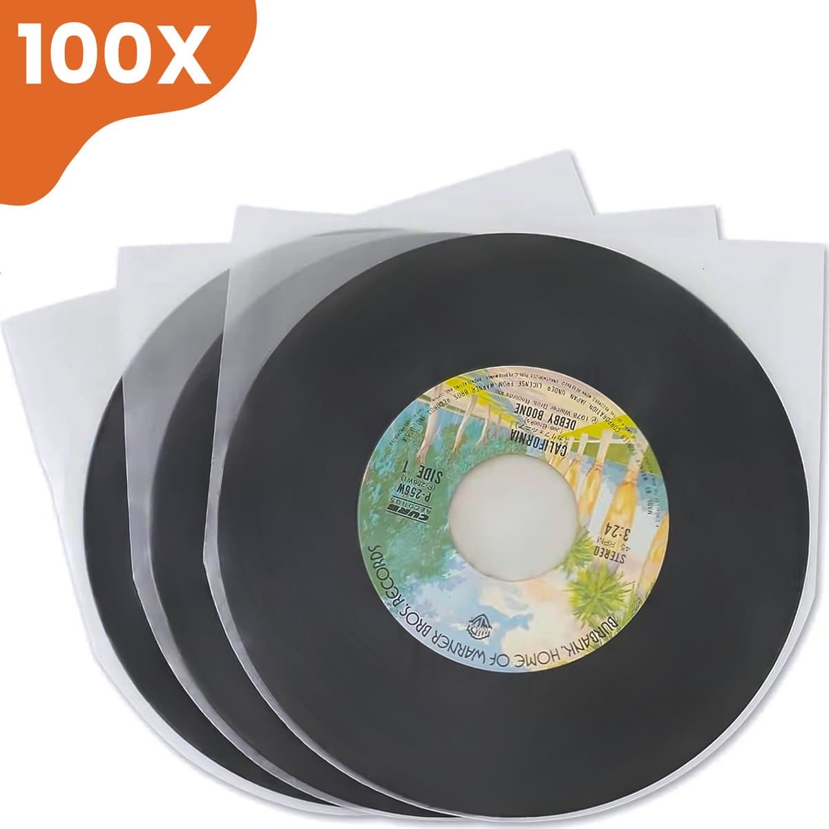 LP Hoezen 100 Stuks - Antistatische Binnenhoezen - Transparant & Extra Stevig - Vinyl Beschermhoezen - Platen Hoes - Inner Sleeves - Beschermhoes — afbeelding 1