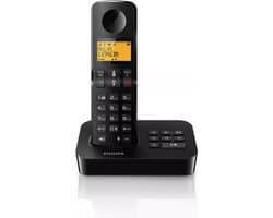 Philips draadloze telefoon D2651B - zwart