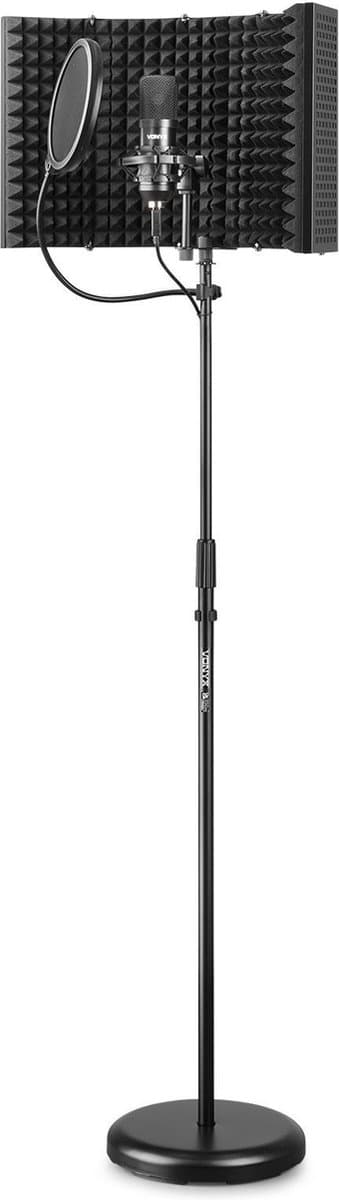 Zang microfoon - Vonyx CM300B zangset - USB microfoon, microfoon standaard, reflectiescherm en popfilter — afbeelding 1