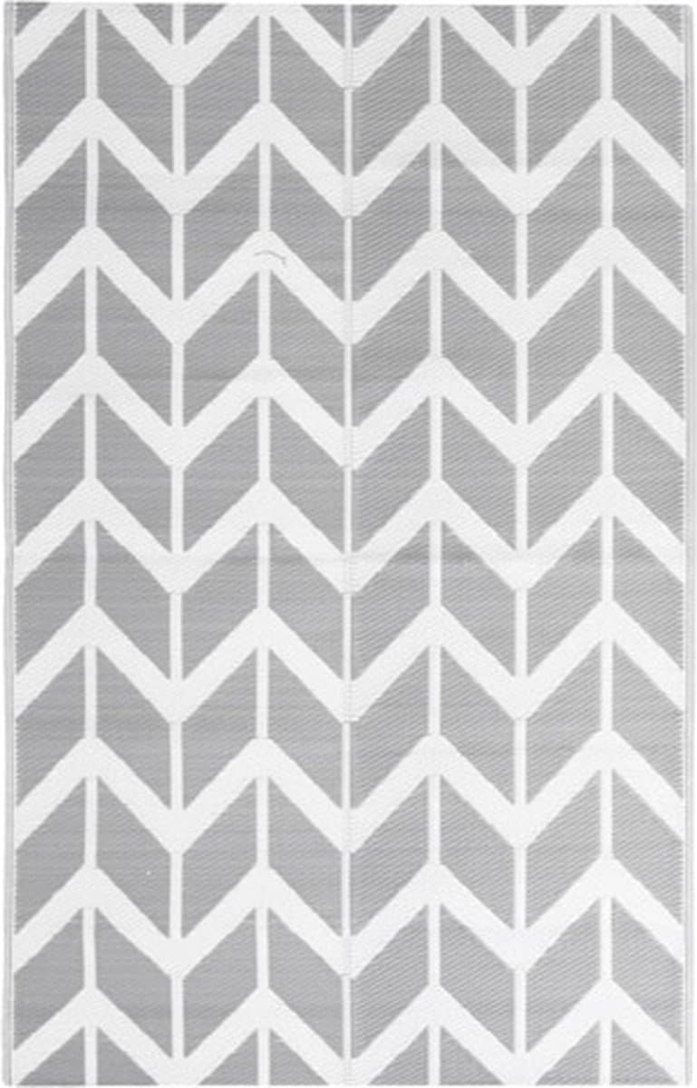 vidaXL - Buitenkleed - ARAKIL - 160x230 - cm - polypropeen - grijs — afbeelding 1