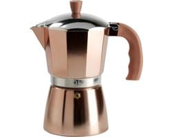 Moka Express voor 6 Kopjes - Aluminium Koffiezetapparaat voor Alle Warmtebronnen - Anti-brandgreep