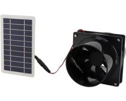 Zonneventilator - Solar Ventilator - Ventilatie Creëren - Energiebesparend - 10W 12V - Zwart