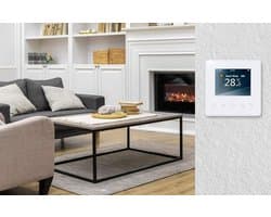 Digitale Thermostaat - Kamerthermostaat Vloerverwarming - Energie Besparen - App Bediening - 16A - Wit