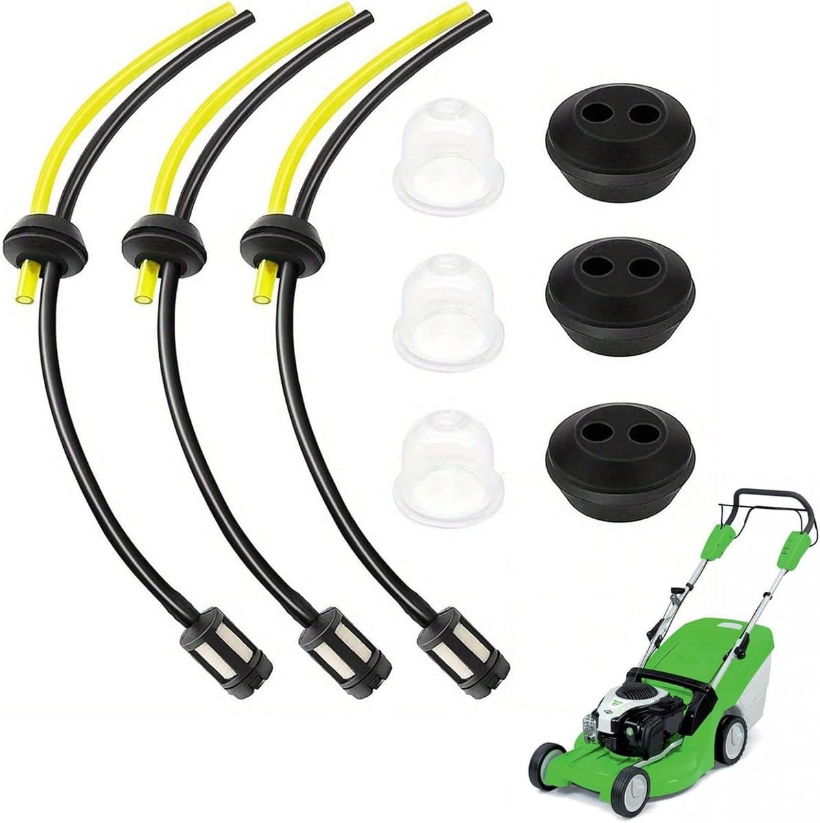 Brandstofslangen met filter - Universele brandstoffilter set - 9-delige set - Voor grasmaaier en bosmaaier - ShopVlot — afbeelding 1