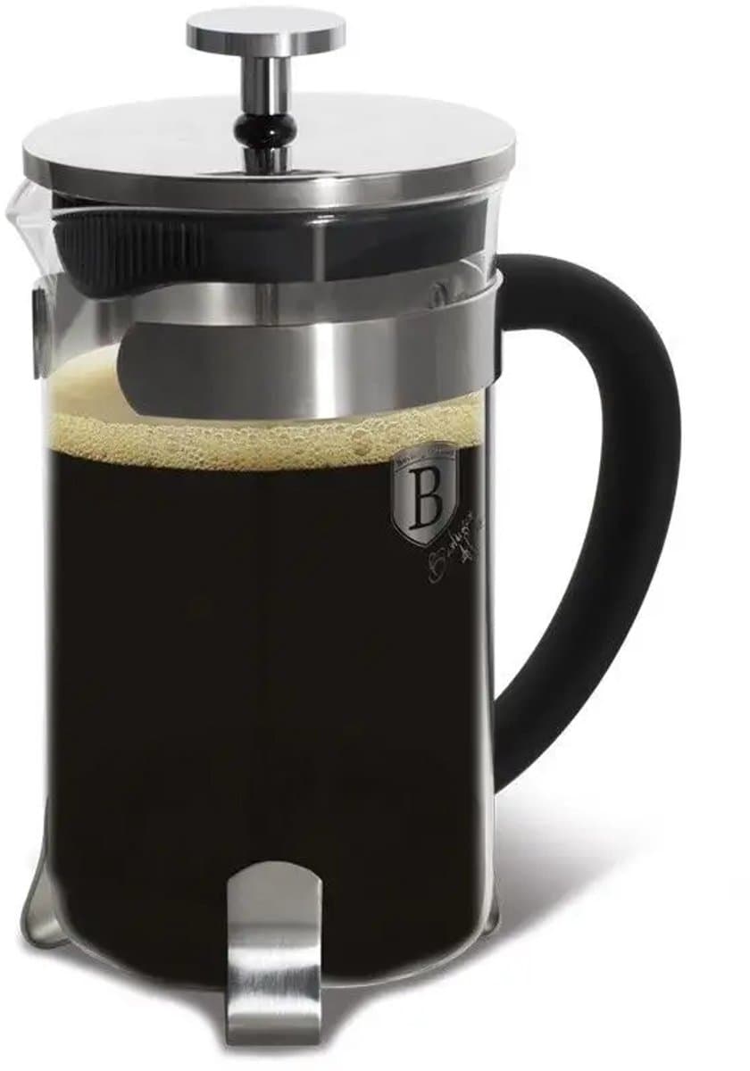 Merkloos Koffie & Theepot 800ml - Stijlvol Glas met RVS — afbeelding 1