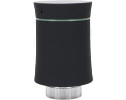 Slimme Radiatorthermostaat - Thermostatiekraan Verwarmingskraan - Energie Besparen - App en Spraakbesturing - 5°C-45°C - Zwart