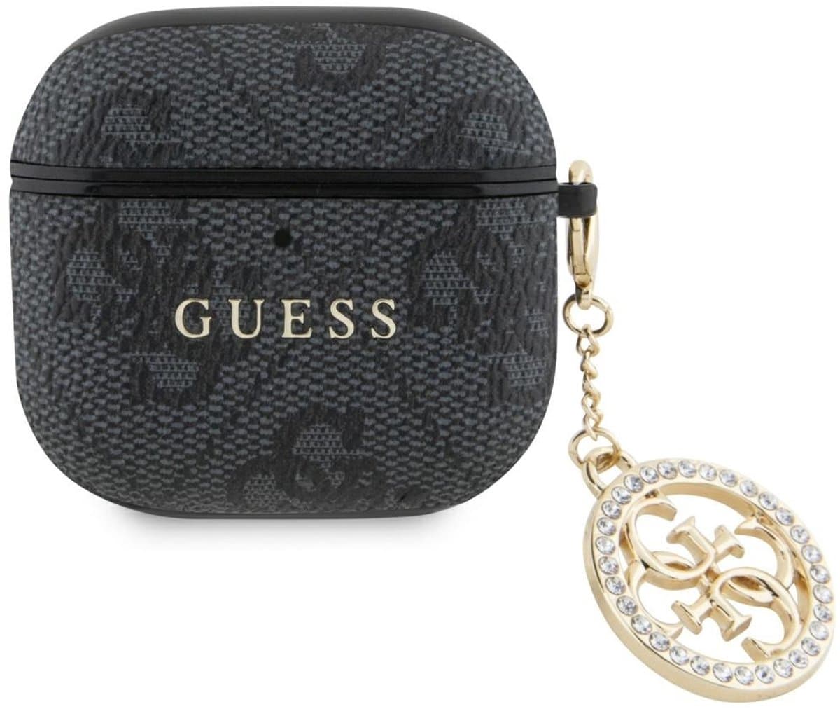 Guess Hoesje Met Strass-Hanger Voor Airpods 4, Hoge Kwaliteit, Beschermend. — afbeelding 1