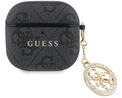 Guess Hoesje Met Strass-Hanger Voor Airpods 4, Hoge Kwaliteit, Beschermend.