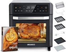 Airfryer Oven - Hete Lucht Frituurpan - Gezond Koken - Dubbele Weerstand - 12 Liter - RVS