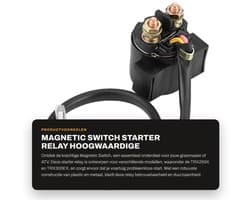 Magneetschakelaar 12 V - Startrelais - Motorrelais - Grasmaaierrelais - ATV/Motorfiets Starter - Vervanging voor 250X/300EX - Gewicht 110 g