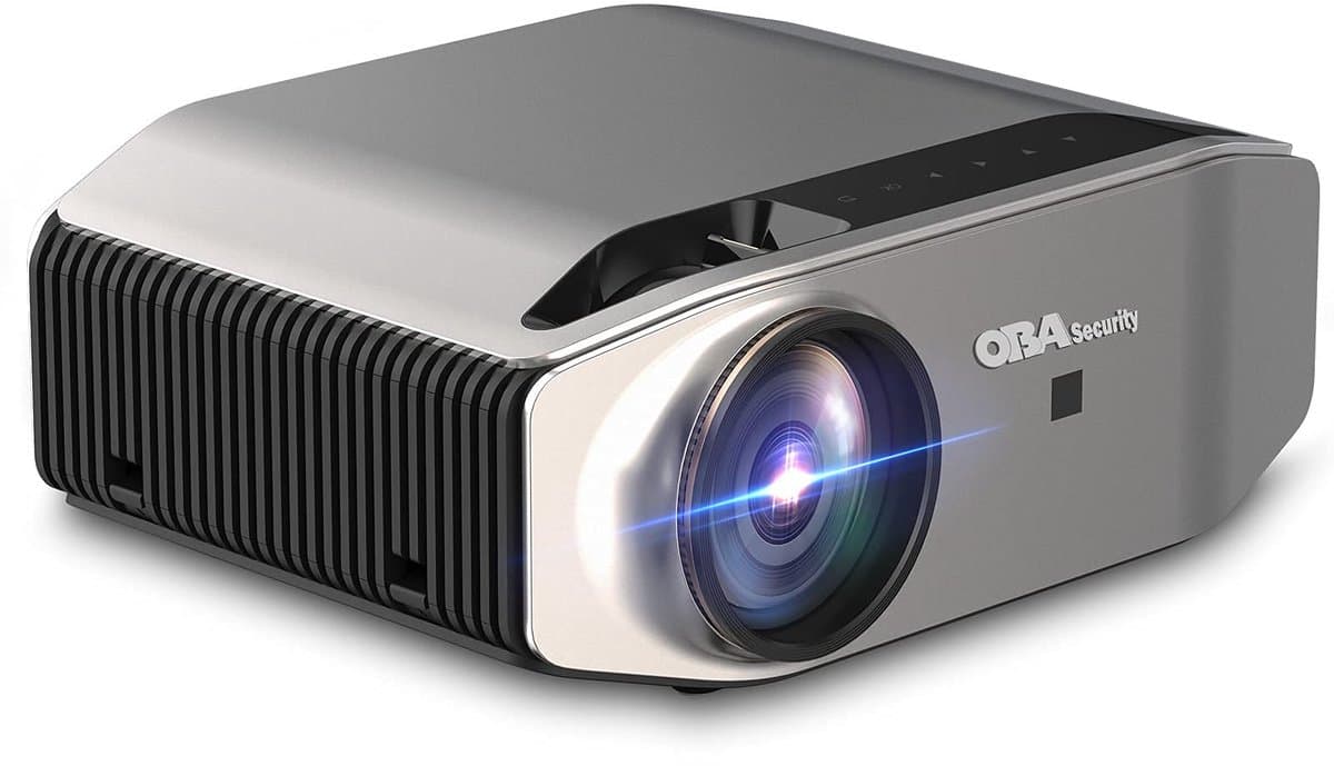 SnelShoppen - Beamer Wifi Bluetooth 8000 lumen 4K Full HD 1080P native 340 ANSI voor Thuisbioscoop, iOS, Android, PPT, PS4,5 - Ideaal voor Feest, Camp — afbeelding 1