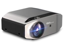 SnelShoppen - Beamer Wifi Bluetooth 8000 lumen 4K Full HD 1080P native 340 ANSI voor Thuisbioscoop, iOS, Android, PPT, PS4,5 - Ideaal voor Feest, Camp