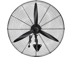 Wandventilator - Muurventilator - Ruimte Koelen - 120° Zwenkhoek - 55 x 66 cm - Wit