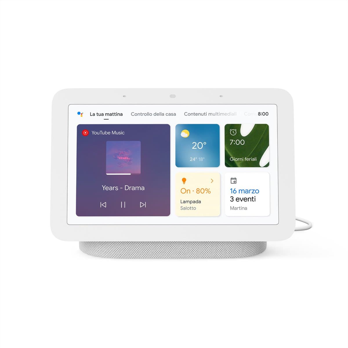 Google Nest Hub (2e generatie) - Chalk — afbeelding 1