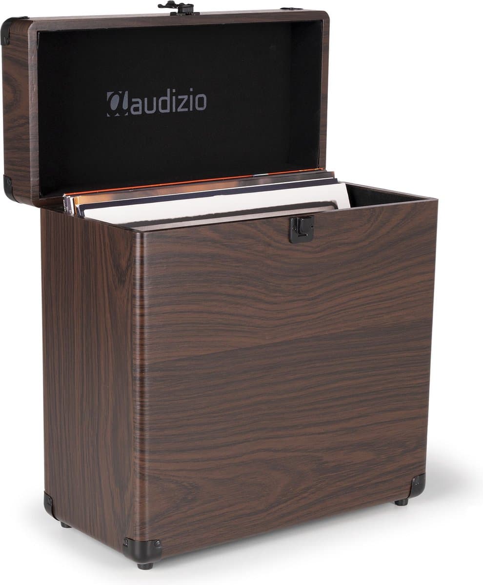 Audizio RC32 Vinyl Platenkoffer voor max 30/35 platen - Houtlook — afbeelding 1