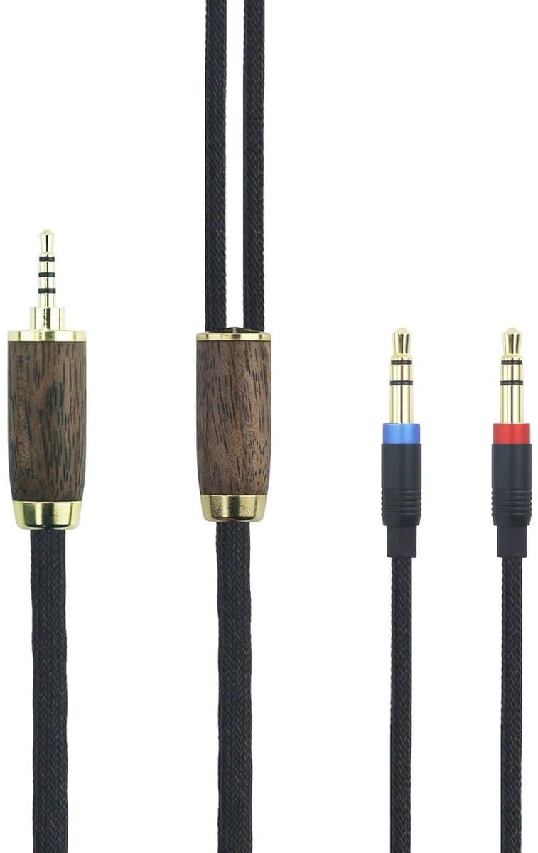 2.5mm Gebalanceerde Upgrade Kabel Zilver Verguld Koper Geschikt voor Hifiman Sundara Ananda Arya — afbeelding 1