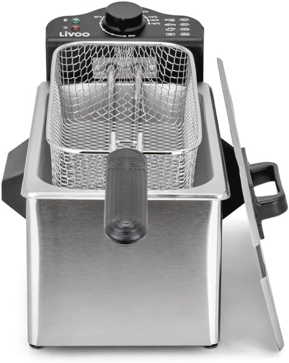 Friteuse 3 liter - 2000W met uitneembare container - Voor perfect krokante friet — afbeelding 1