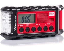 Midland ER-300 AM-FM radio met USB en zonnecellen