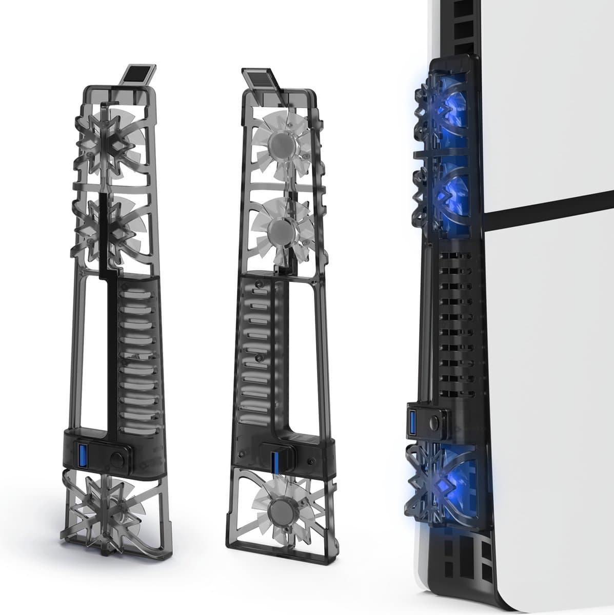 PlayCool PS5 Slim Disc Edition & Digital Edition USB Console Cooling Fan met LED en RGB — afbeelding 1