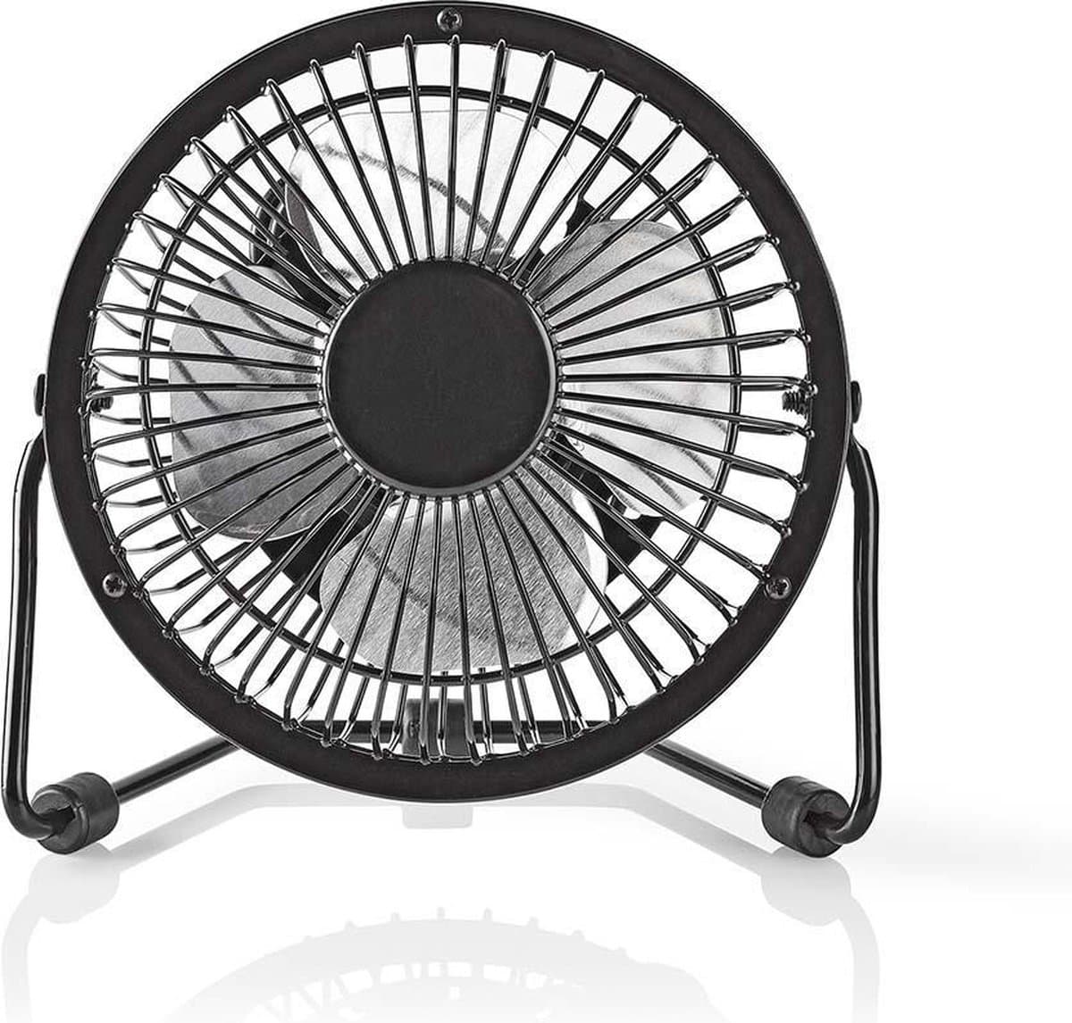 Nedis Tafelventilator - USB Gevoed - Diameter: 100 mm - 3 W - 1-Snelheid - Zwart — afbeelding 1