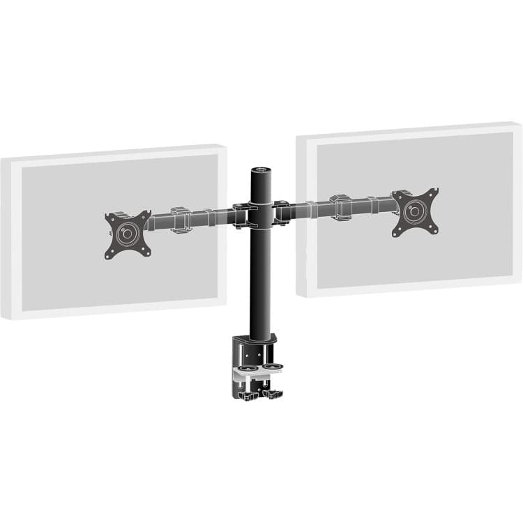 iiyama Dubbele bureausteun arm DS1002C-B1 monitorarm — afbeelding 1